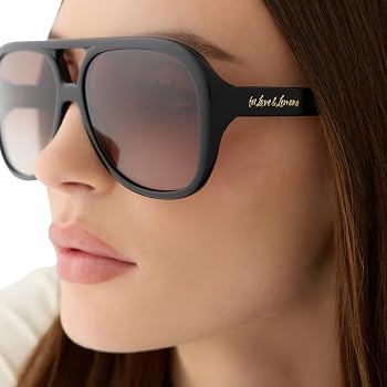 DIFF For Love & Lemons | Pauline Oversized Navigator Sunglasses for Women | UV400 Protection | Amazon (US)