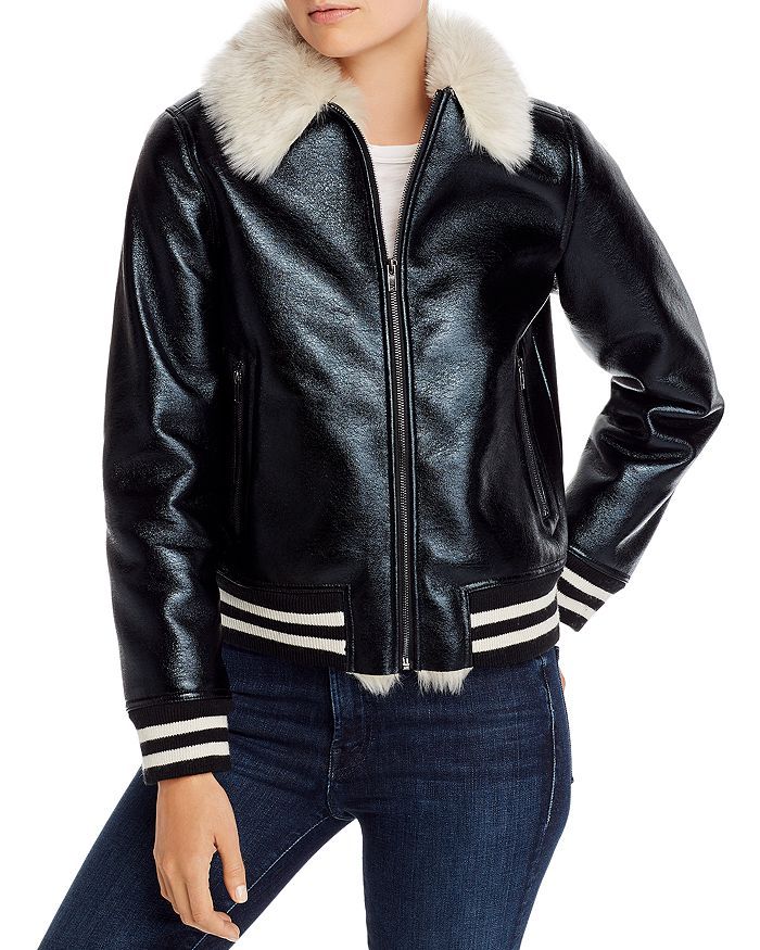 The Faux Fur-Lined Bomber Jacket | Bloomingdale's (US)