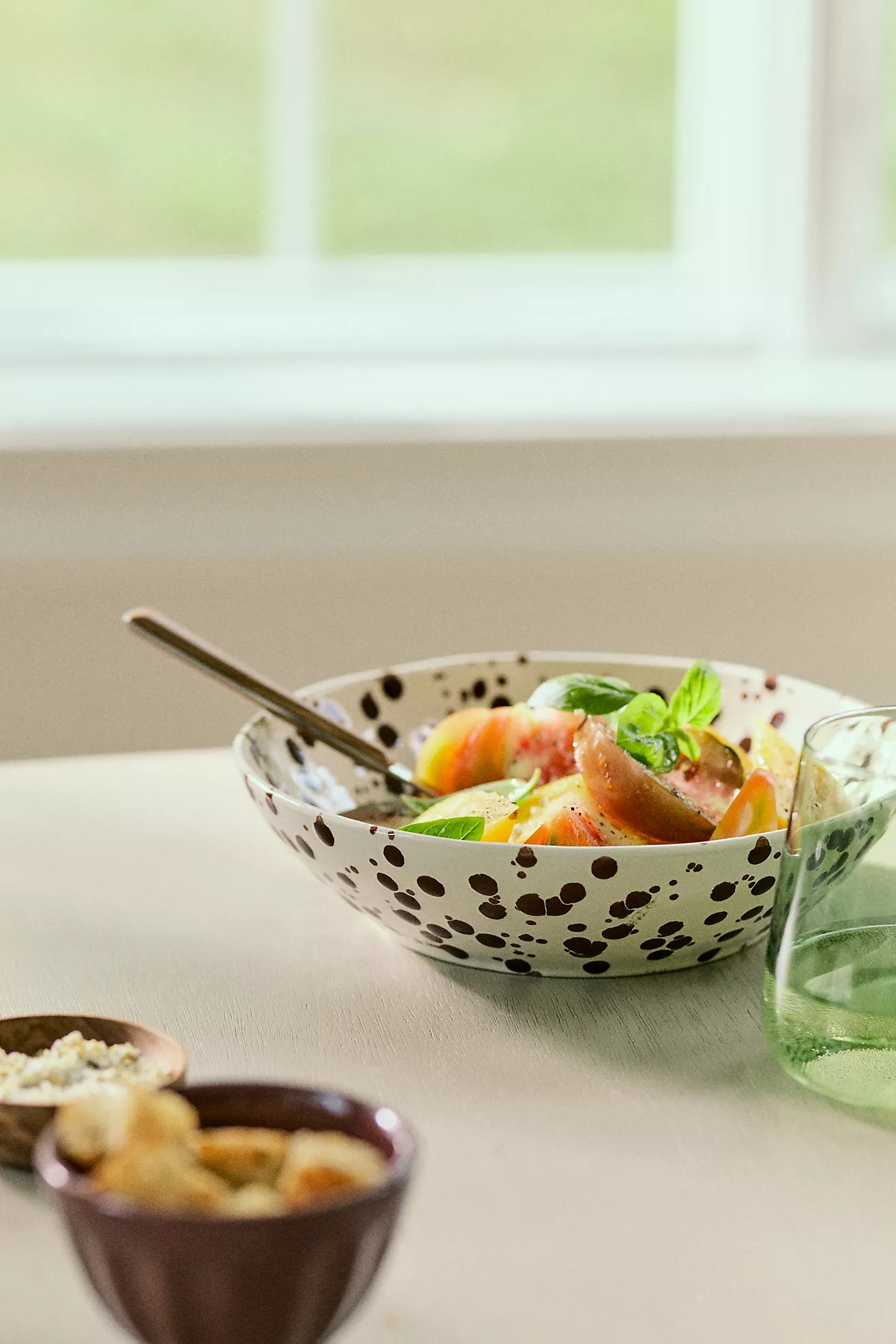 Splatter Portuguese Stoneware Pasta Bowl | Anthropologie (US)