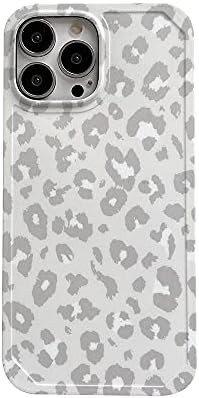 INS Cold Gray Leopard Print Soft Case for Apple iPhone 13 Pro Max 6.7“ Fashion Cute Design Skin Cell | Amazon (US)