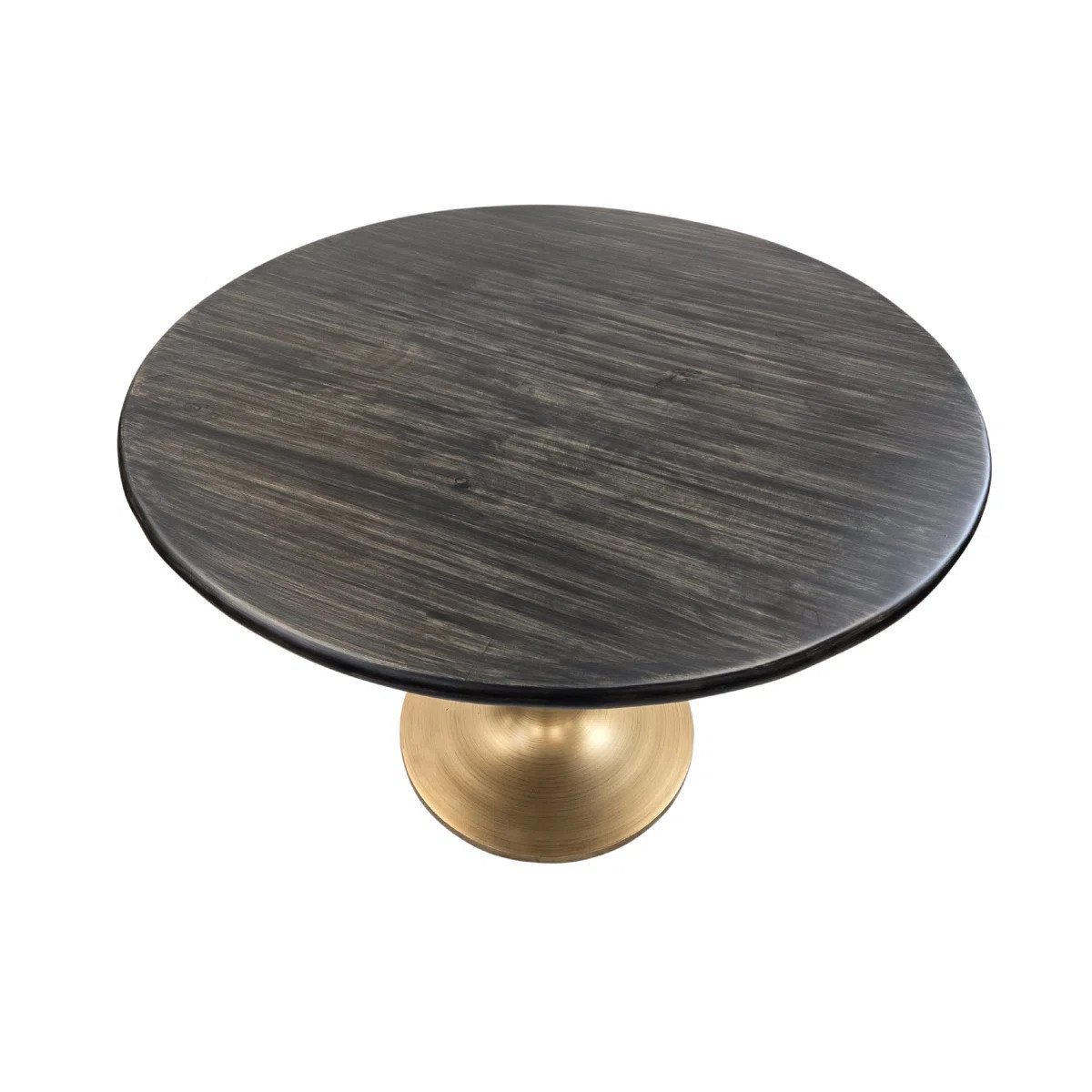 Modern Black 36 Inch Round Dining Table with Space-Saving Pedestal Base | Wayfair North America