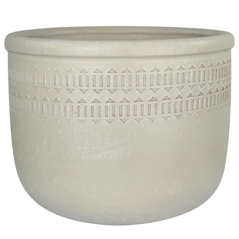 Better Homes & Gardens 13.5in Ellington Clay Bell Pot, White | Walmart (US)