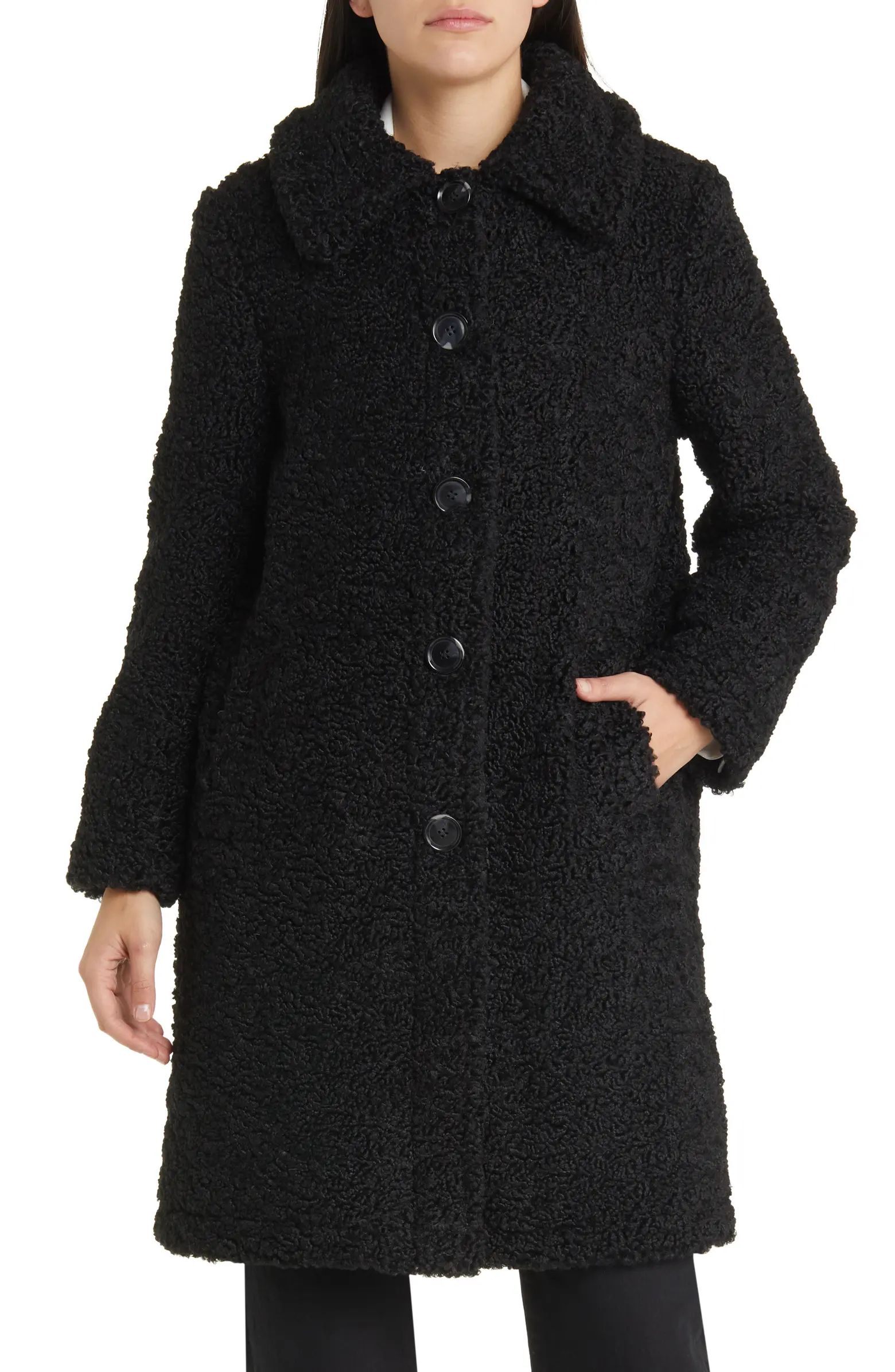 Longline Teddy Fleece Coat | Nordstrom