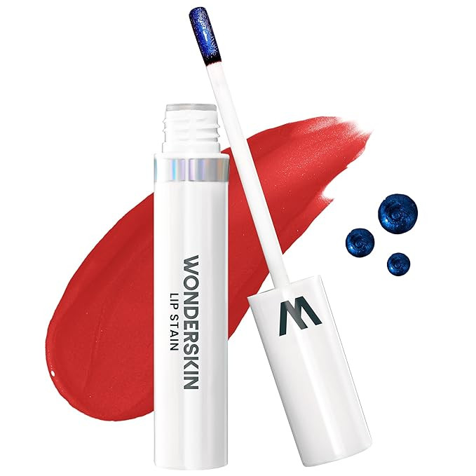 Wonderskin Wonder Blading Lip Stain Masque - Long Lasting, Waterproof and Transfer Proof Red Lip ... | Amazon (US)