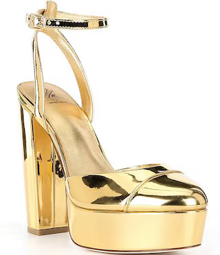 Antonio Melani x The Nat Note Pia Mirror Metallic Platform Pumps | Dillard's | Dillard's