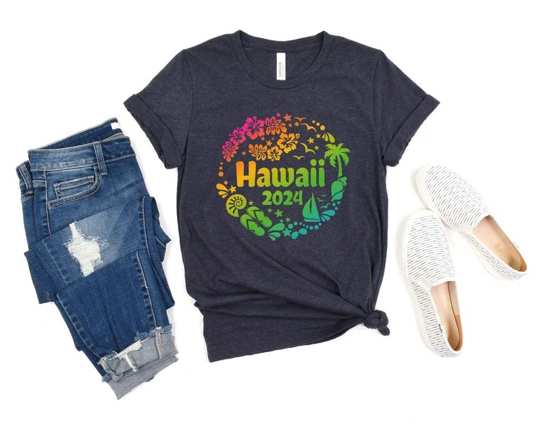 Hawaii 2024 Shirt Family Vacation T-shirt Summer Holiday Tee Hawaii Beach Shirt Hawaii Traveler T... | Etsy (US)