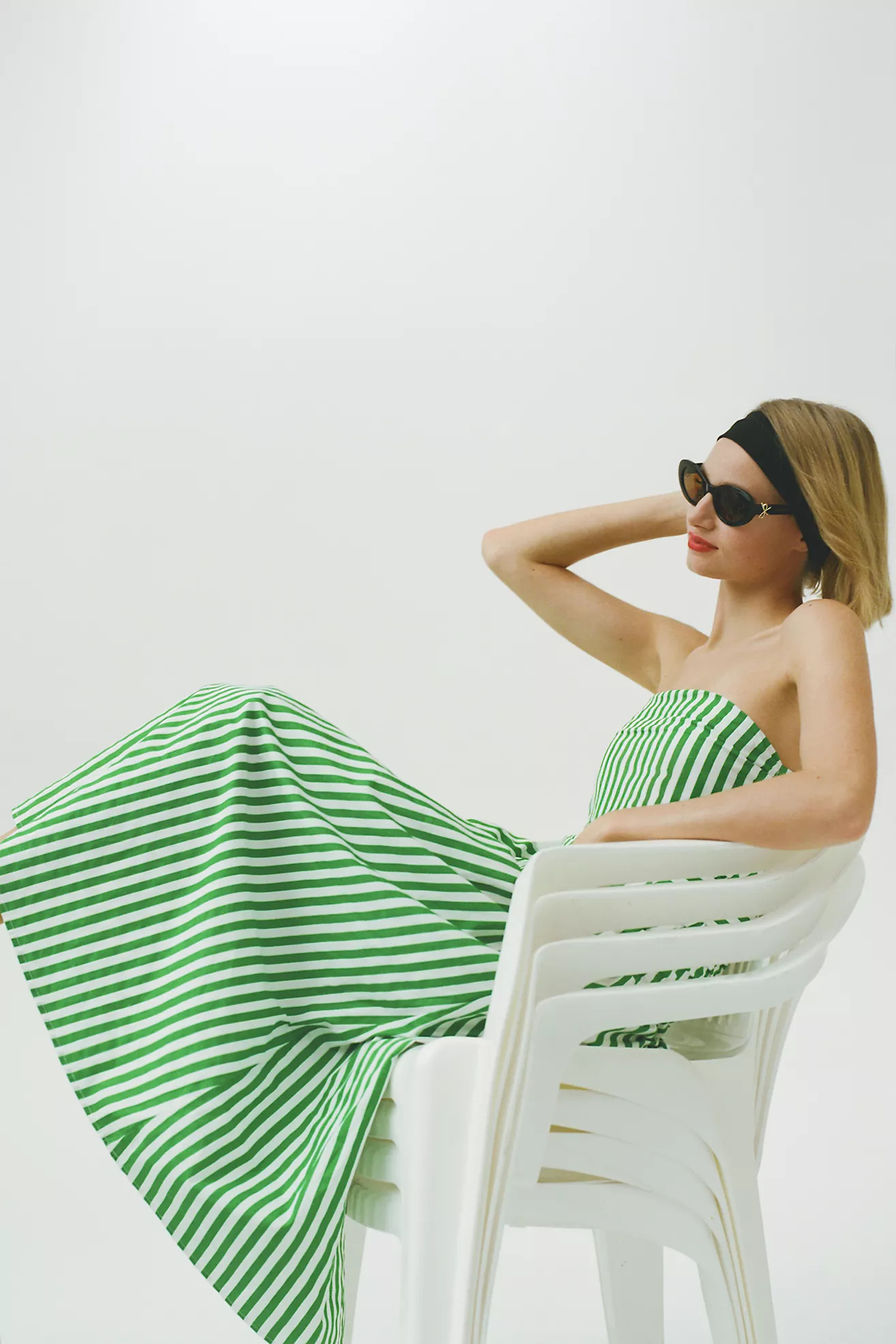 Love Wednesday Strapless Midi Dress | Anthropologie (US)