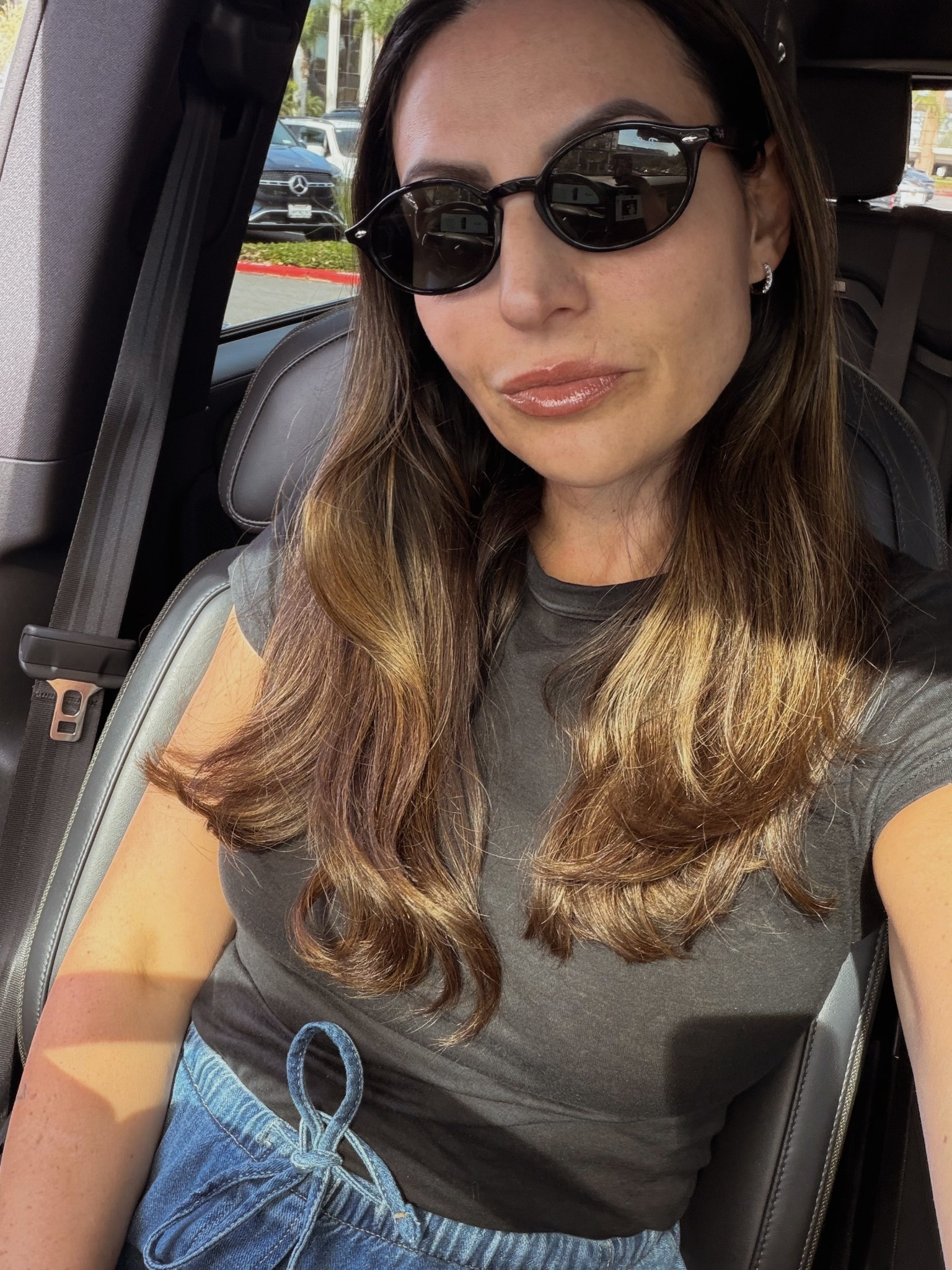 Fav sunnies and go to lip 

#LTKBeauty #LTKOver40