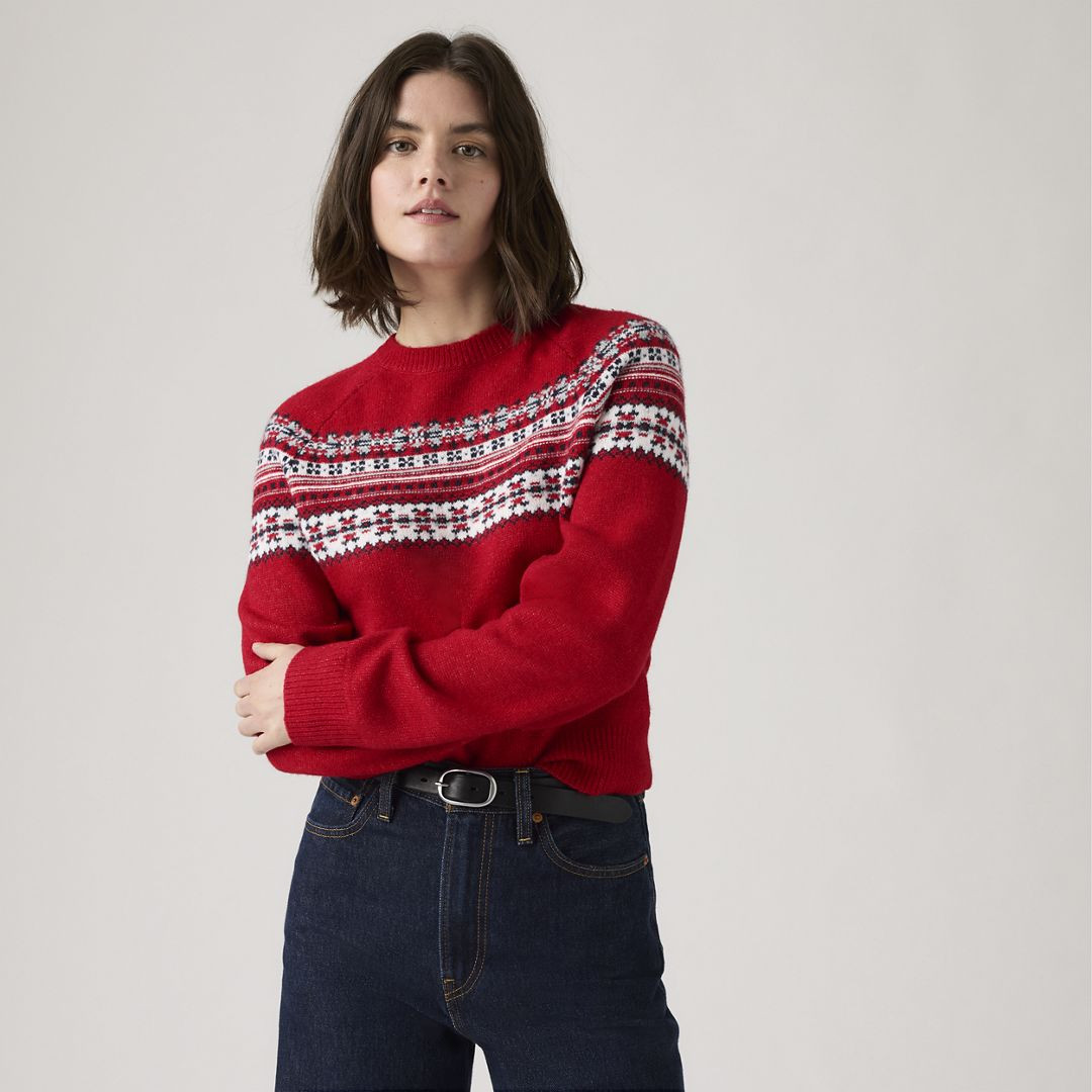 Levi's Lou Fairisle Crew Sweater - Women's XL | Levi's US