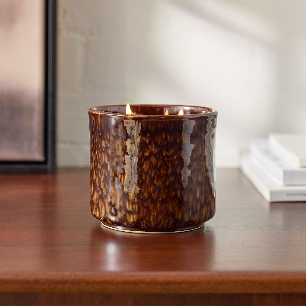 Tavi Ceramic Filled Candle - Amber Bergamot | West Elm (US)