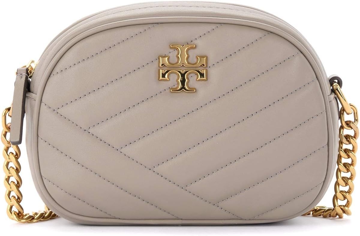 Tory Burch Tory Burch Kira Small Chevron Shoulder Bag In Gray Quilted Leather Grey | Amazon (US)