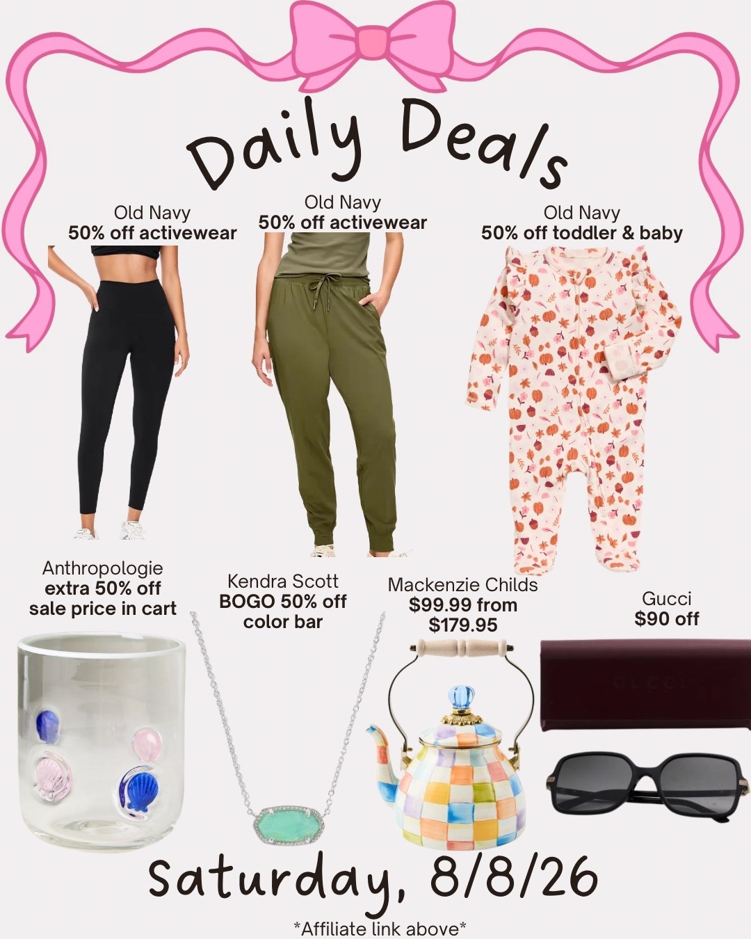 Daily deals

#LTKSaleAlert #LTKActive #LTKHome