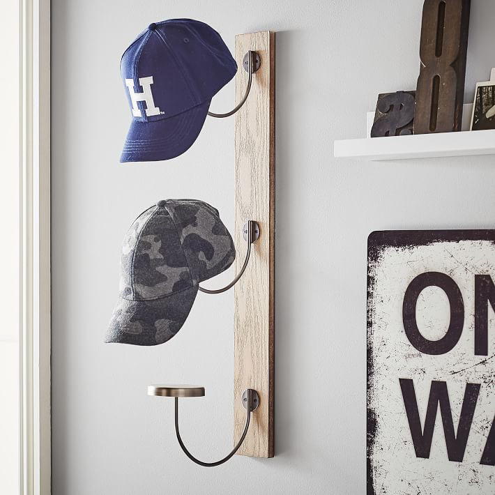 Vertical Hat Storage Wall Hooks | Pottery Barn Teen