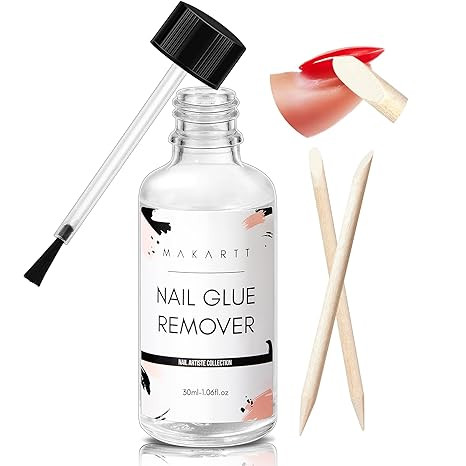 Makartt Nail Glue Remover for Press on Nails - 30ML Glueoff Easy Removal Versatile Debonder for G... | Amazon (US)