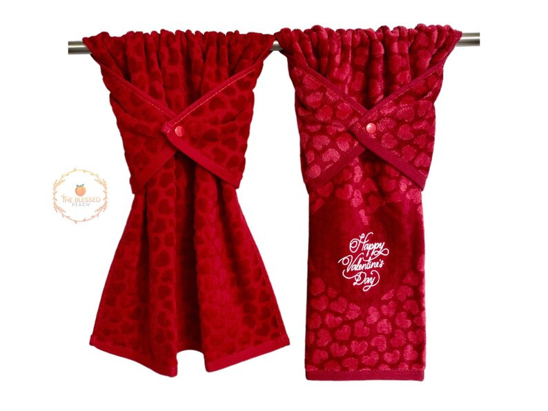 Valentines Day kitchen towel, stay put towel, dish drying towel, oven/stove handle towel, dishwas... | Etsy (US)