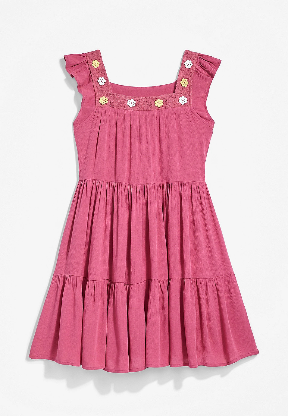 Girls Lace Trim Dress | Maurices