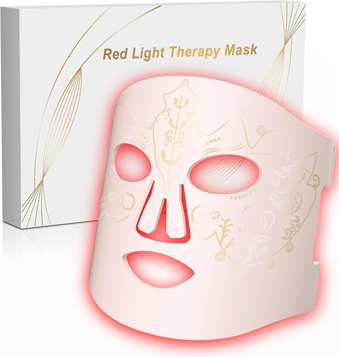 Red Light Therapy for Face, LED Face Mask Light Therapy,Near-Infrared 850 Red Light Therapy Mask(... | Amazon (US)