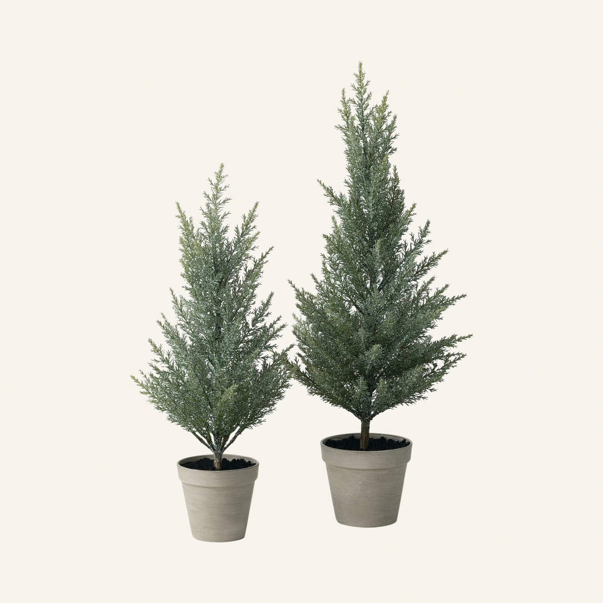 Kelly Clarkson Home 24.5" and 20" Green Christmas Tree Set & Reviews | Wayfair | Wayfair North America