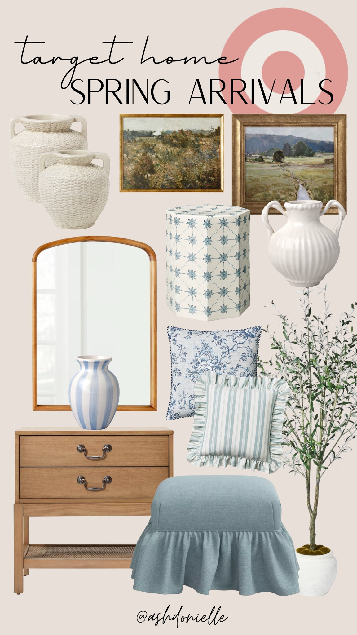 Target Spring Home Arrivals

Fresh seasonal accents
Lightweight throw pillows
Neutral spring textures
Floral and greenery décor
Bright airy interiors
Coffee table refresh pieces
Soft pastel home touches
Spring styling essentials

#LTKSaleAlert #LTKSeasonal #LTKHome