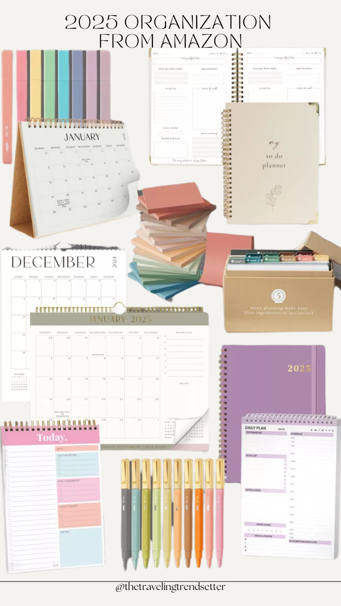 Organizing your 2025 - planner / plan - office - Amazon finds 

#LTKFindsUnder50 #LTKHome #LTKWorkwear