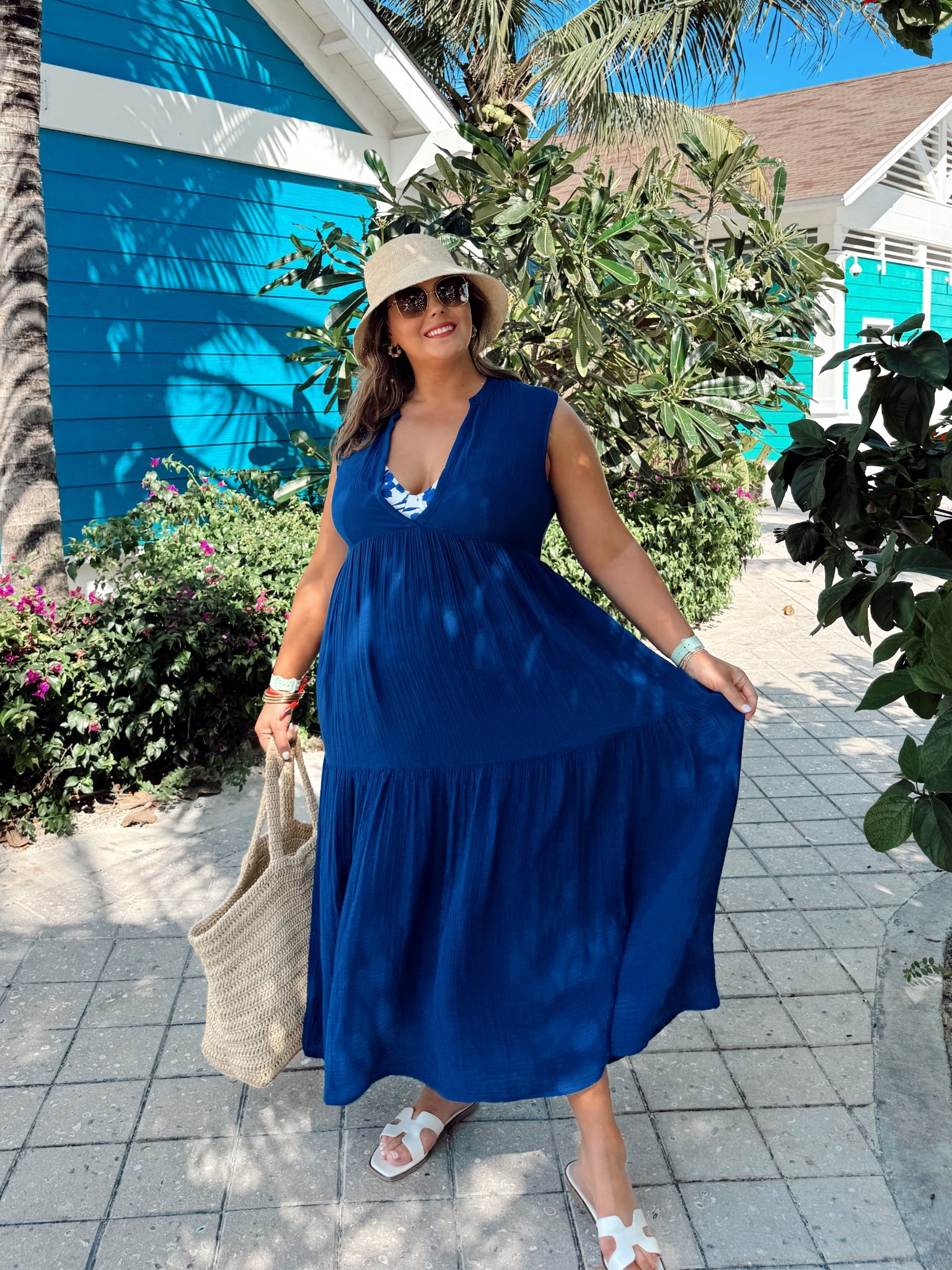 Wearing size 2X in swimsuit & XL in dress. Sharing similar styles in both! Use CARALYNM at Cakes Body. 

#LTKMidsize #LTKStyleTip #LTKSwim