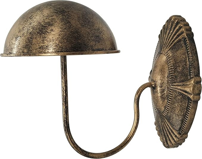 Owlgift Decorative Metal Vintage Style Wall Mounted Entryway Hat/Cap/Wig Hanger Display Rack, Bro... | Amazon (US)