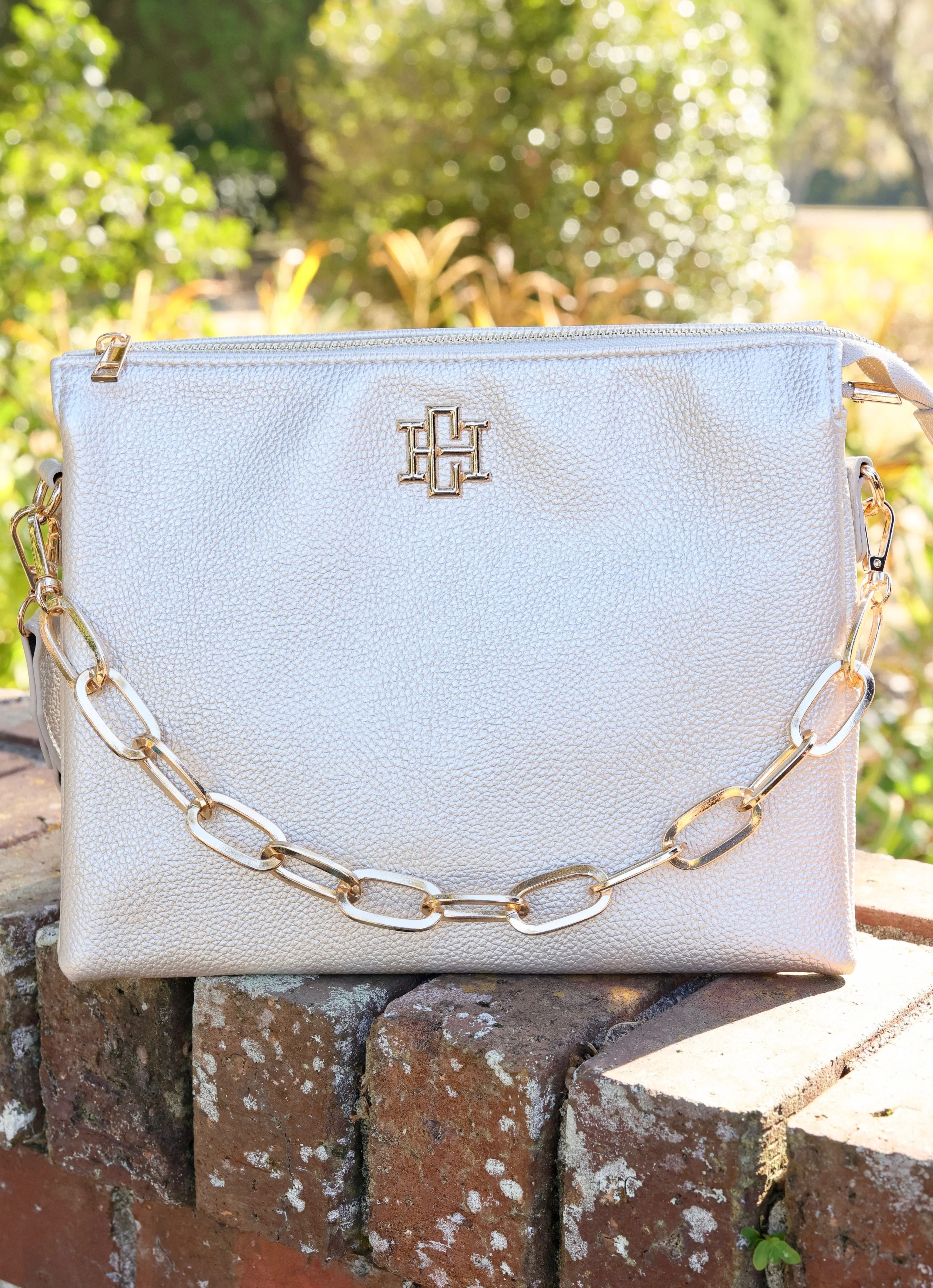 Ariana Crossbody - Pearl | Caroline Hill
