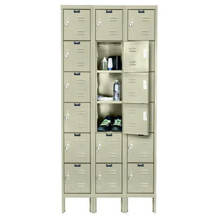 Hallowell Premium 6 Tier 3 Wide Locker | Wayfair | Wayfair North America