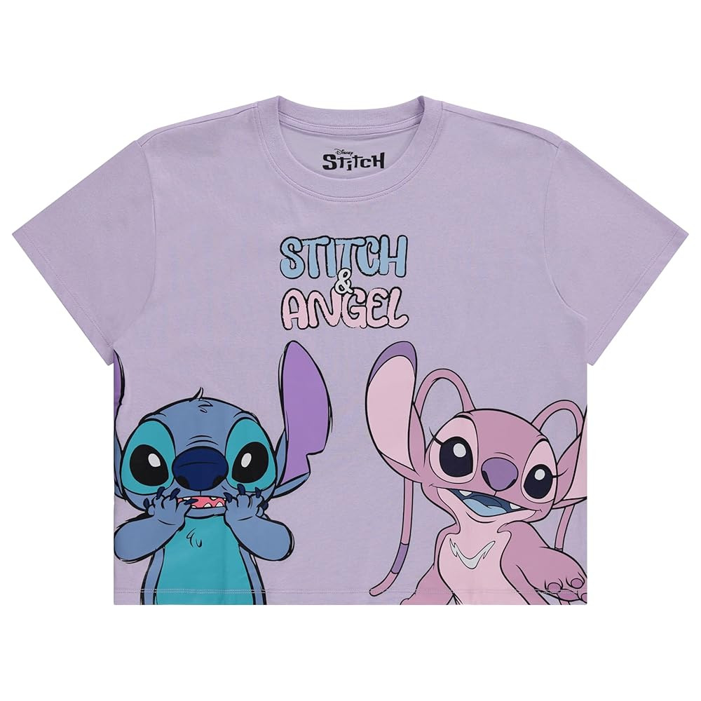 Disney Ladies Lilo and Stitch Shirt - Ladies Classic Lilo and Stitch Tee - Lilo and Stitch Short ... | Amazon (US)