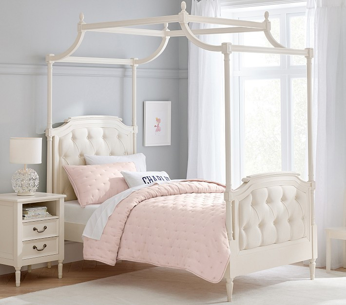 Blythe Tufted Canopy Bed | Pottery Barn Kids