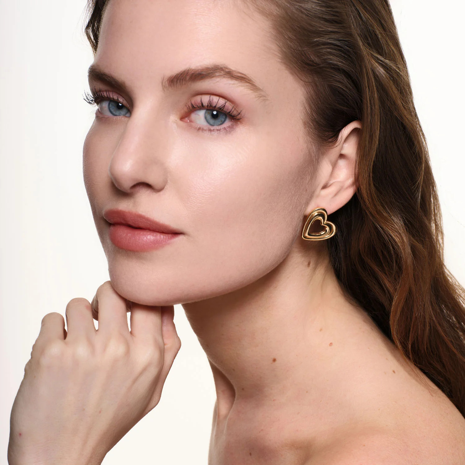 Melissa Heart Studs | Mignonne Gavigan