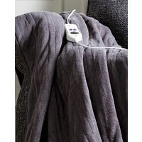 Slumberdown Comfy Hugs Heated Throw Charcoal/Grey - Slumberdown - Size: ONE SIZE | JD Williams (UK)