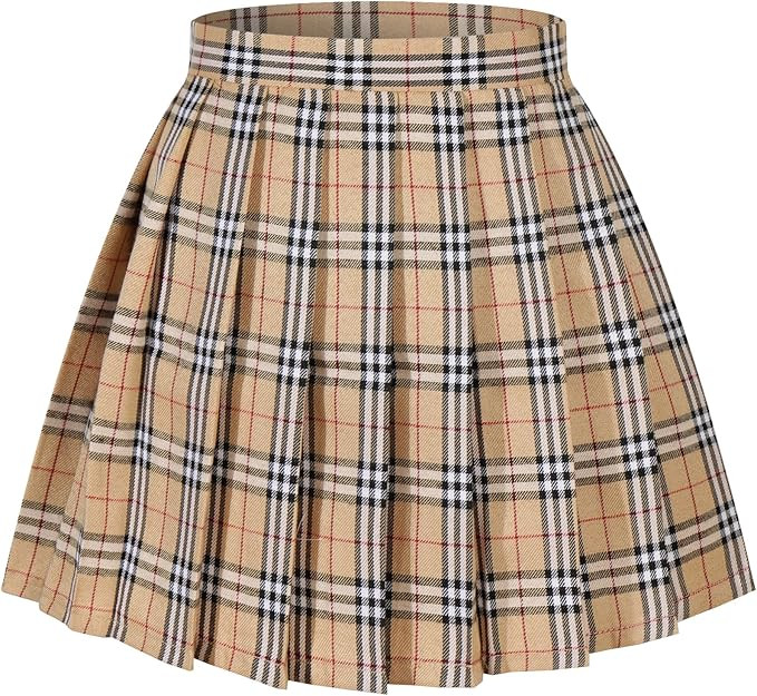 Beautifulfashionlife Women's Japan high Waisted Pleated Cosplay Costumes Skirts | Amazon (US)