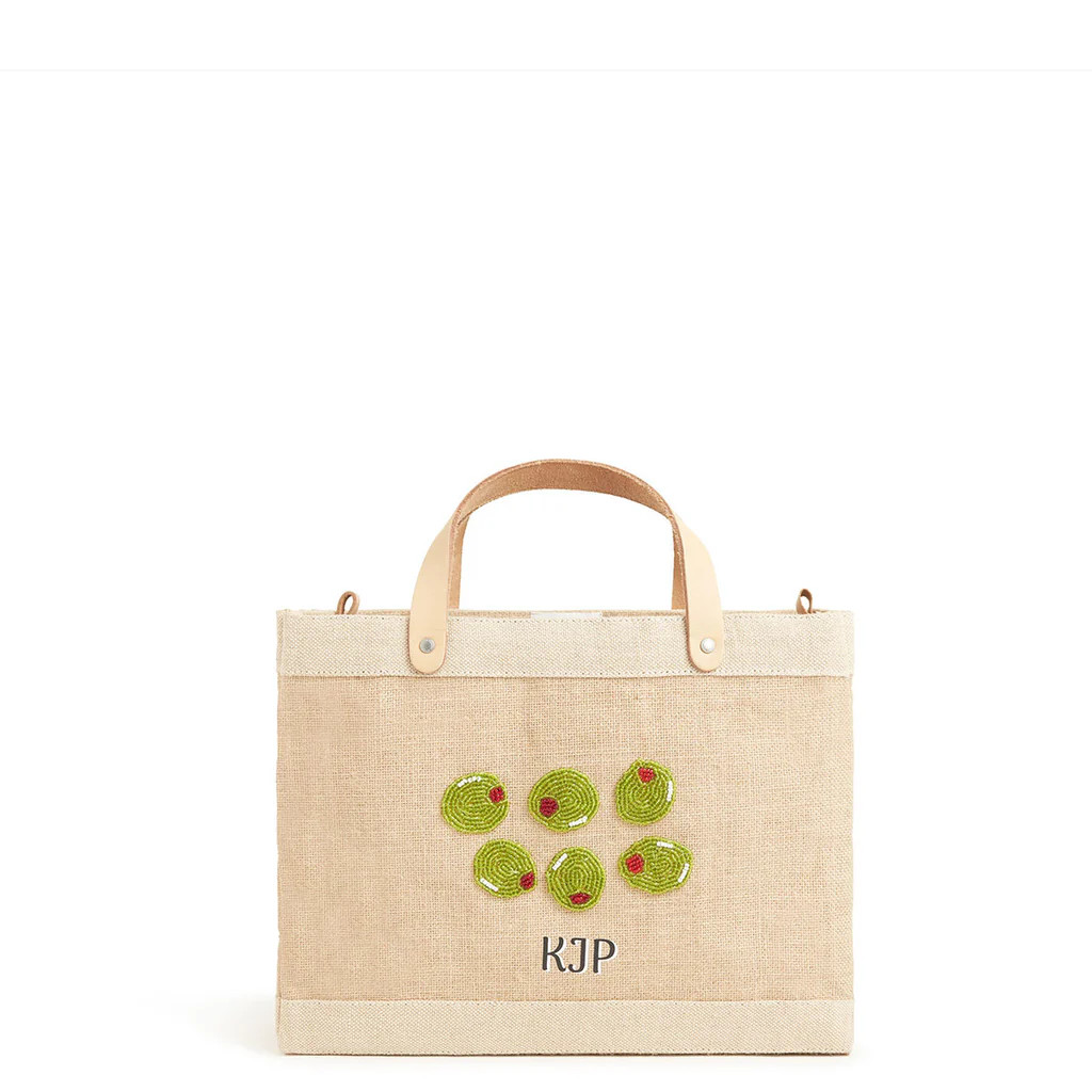 Petite Market Bag with Beaded Olives | Apolis Holdings LLC