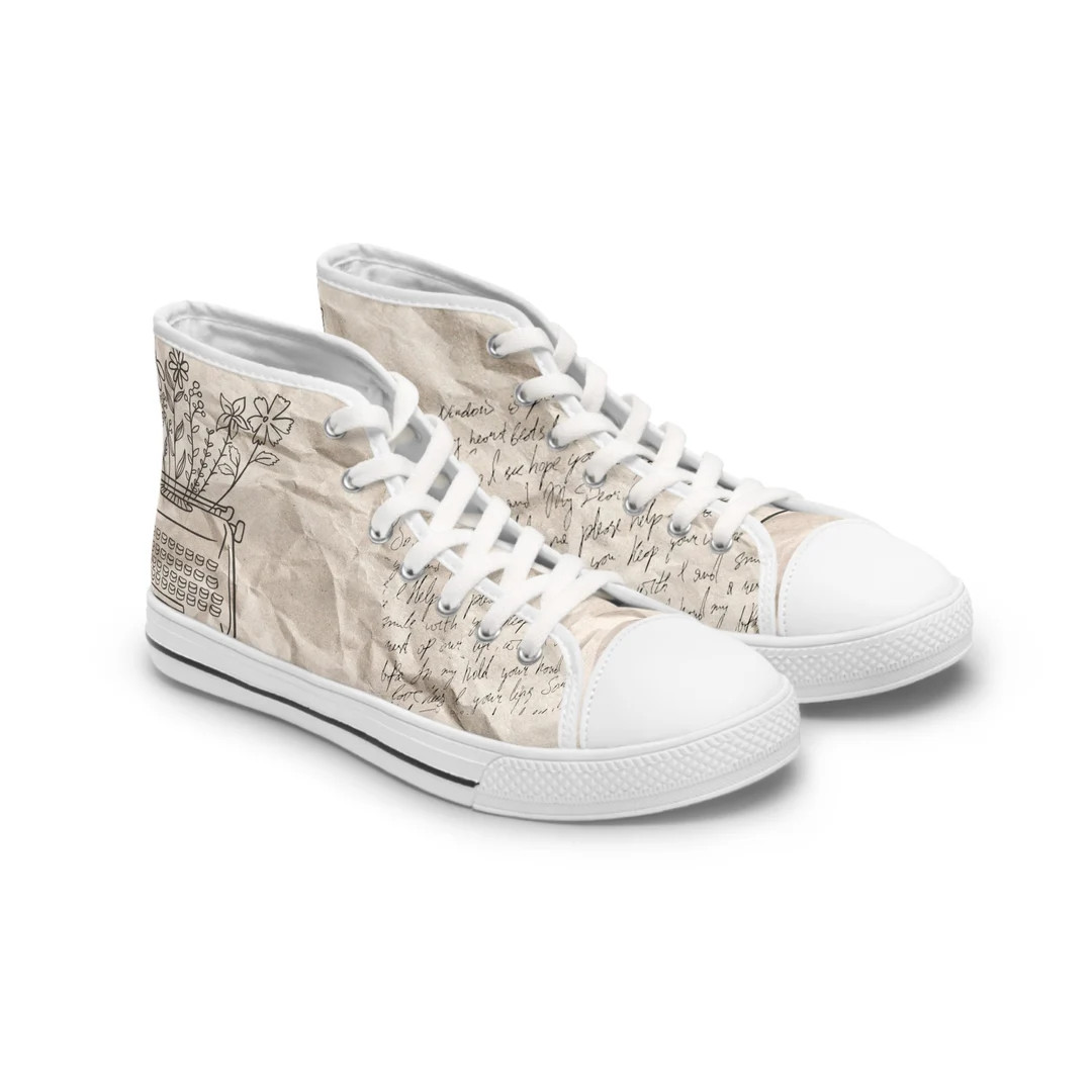 Women's Tortured Poet inspired High Top Sneakers | Etsy (US)