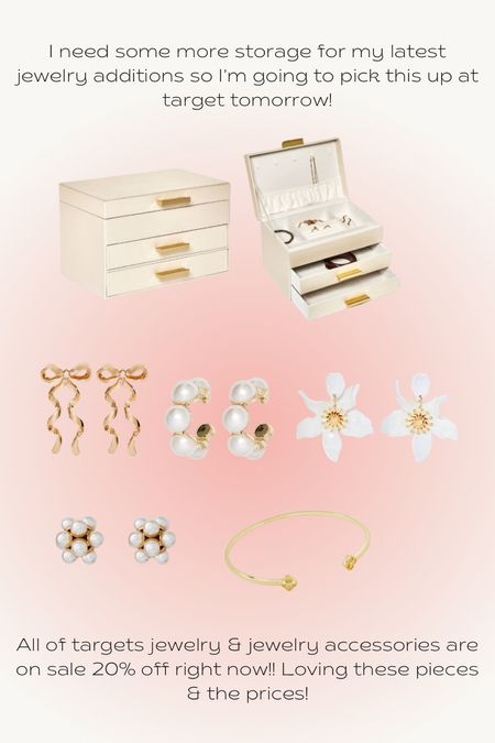 Target jewelry and accessories on sale 20% off right now! 

#LTKFindsUnder50 #LTKHome #LTKSaleAlert