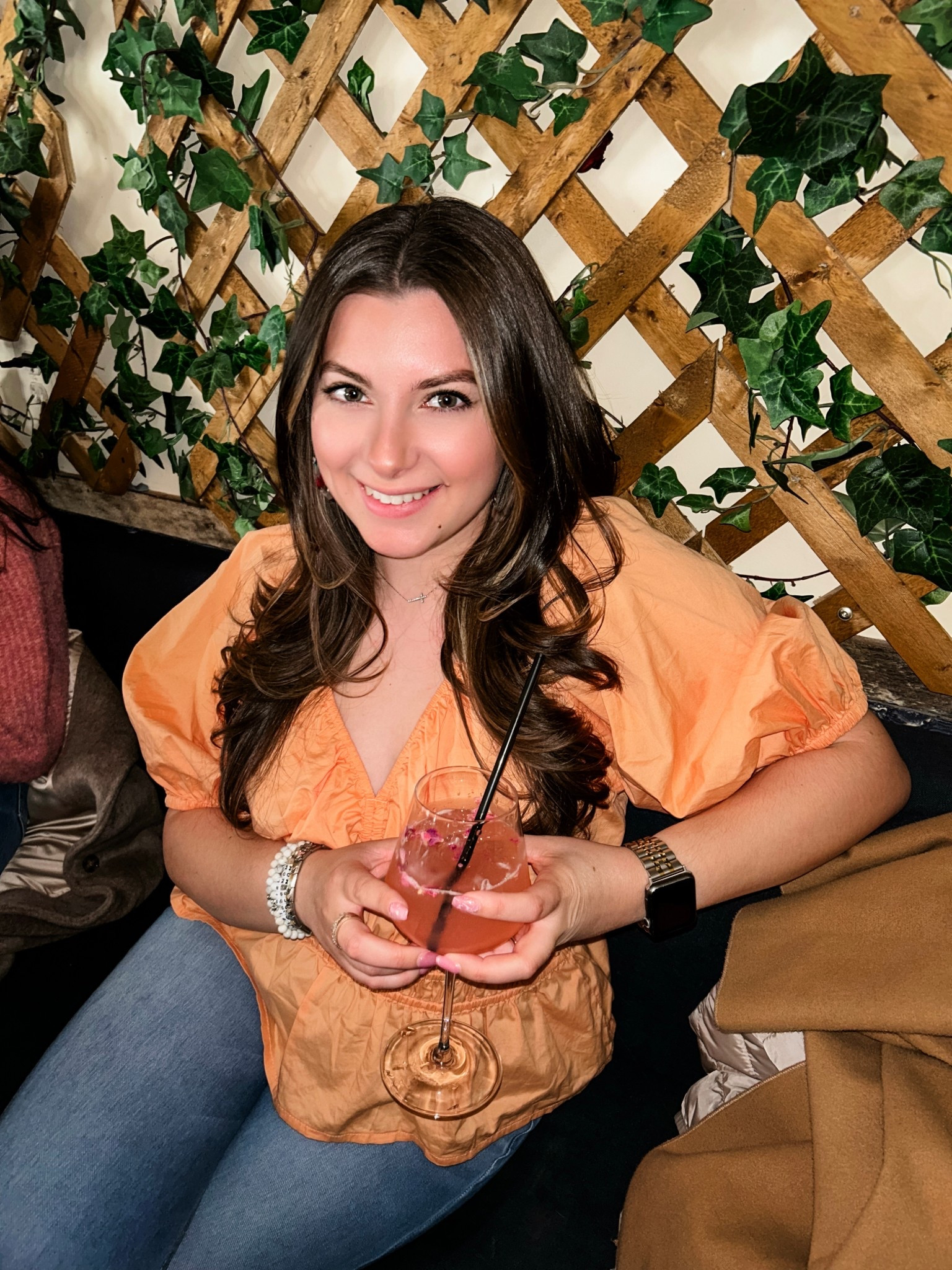 Spritz Society at Grand Vin🍹🧡 

Shirt - Old Navy 
Jeans - Halara 
Watch Band - SHEIN 
Necklace - Altar’d State 
Bracelets - Little Words Project, Nomination Italy and the Beaded Mermaid 

#LTKStyleTip #LTKFindsUnder50 #LTKOver40 #LTKFindsUnder100 #LTKSeasonal