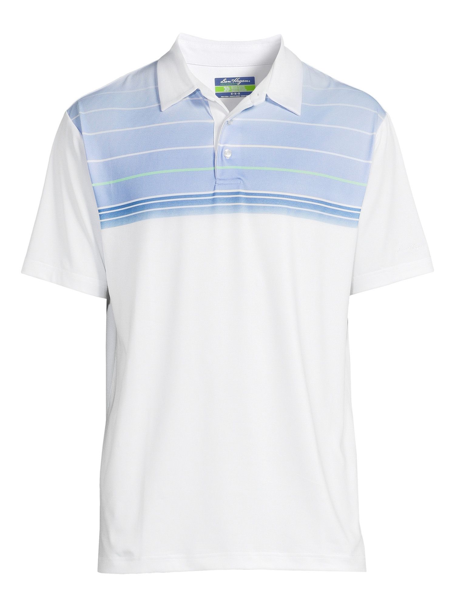 Ben Hogan Performance Men's Chest Striped Golf Polo Shirt, Sizes S-5XL | Walmart (US)