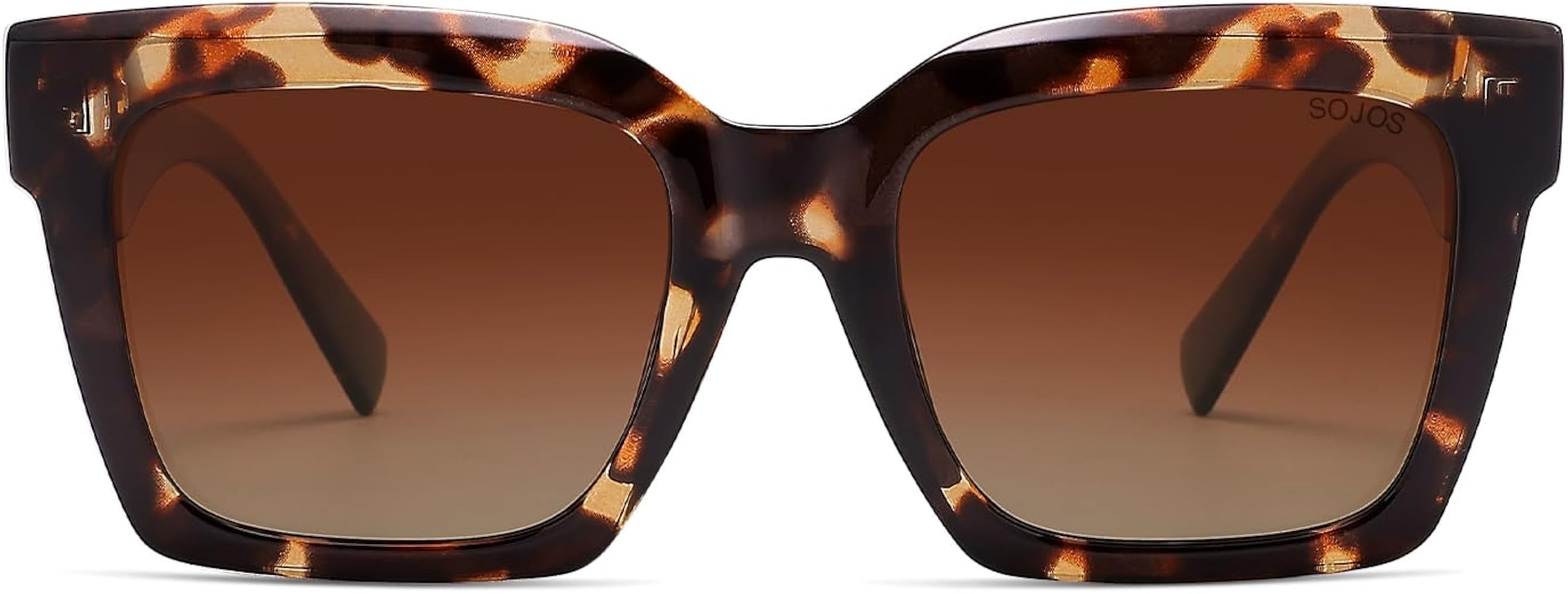 SOJOS Trendy Square Polarized Sunglasses for Womens Mens,Retro Plastic Frame Shades Designer Insp... | Amazon (US)