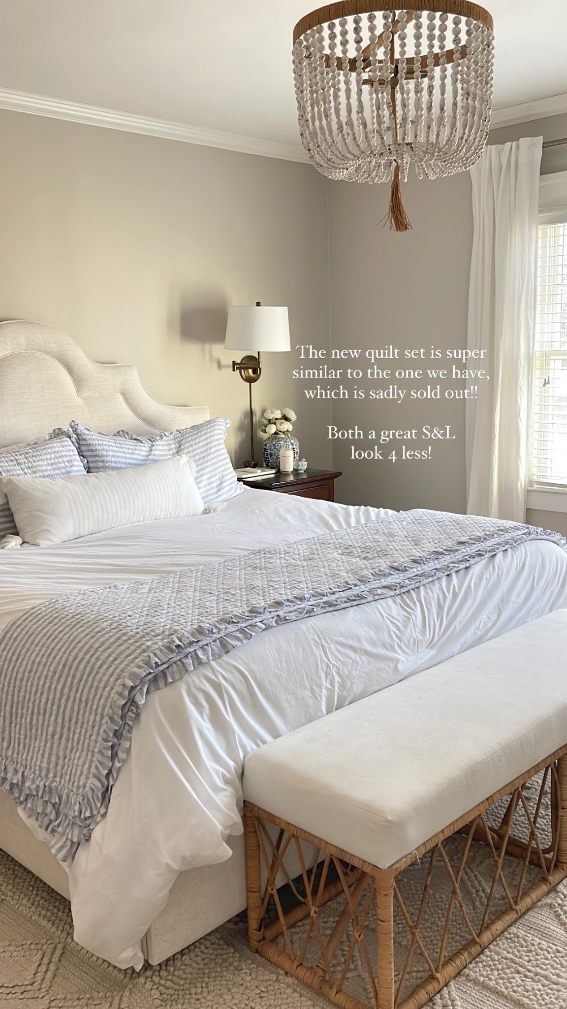 New Serena & Lily Nantucket quilt look for less!! Super similar to this dupe we have that was just restocked!! 🙌🏻 You can snag this new 3 piece set that’s also blue & white striped with the ruffle trim! Available in multiple sizes too! 🙌🏻

#LTKHome #LTKSaleAlert #LTKFindsUnder100