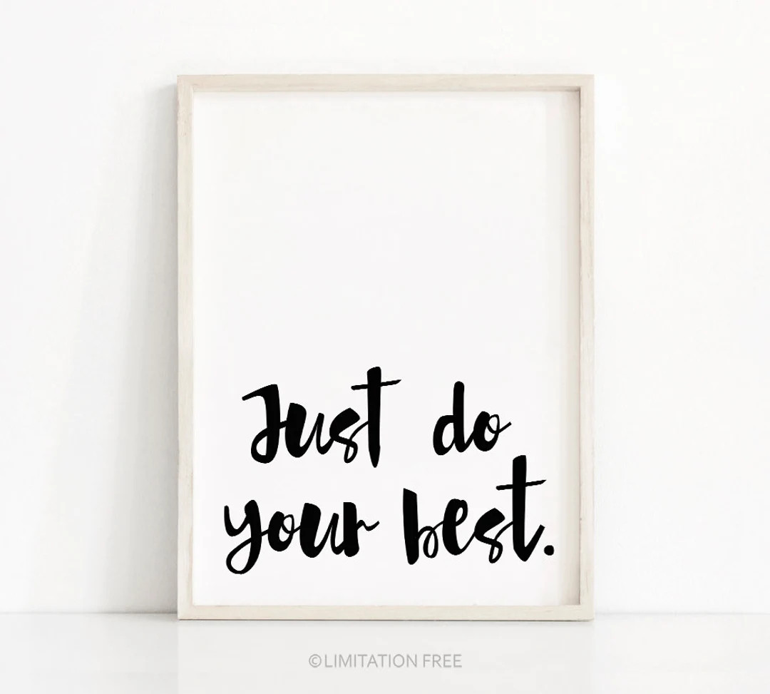 Typography Wall Art Print, Digital Download Art, Instant Download Wall Art Printable, Black White... | Etsy (US)