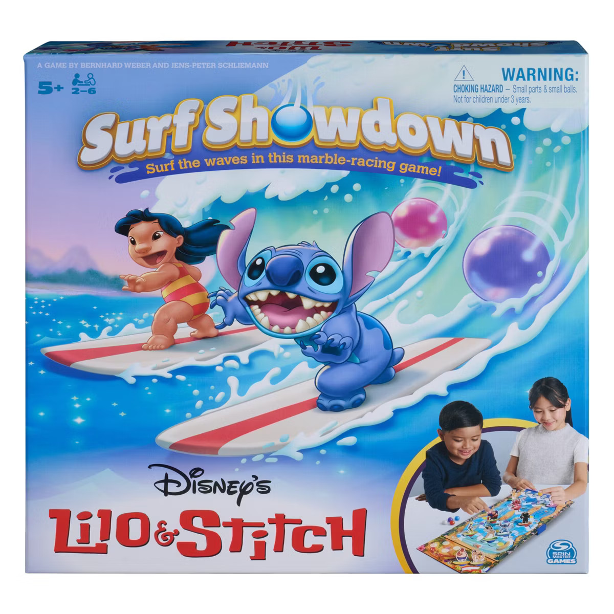 Spin Master Games Disney’s Lilo & Stitch Surf Showdown Marble Game | Target