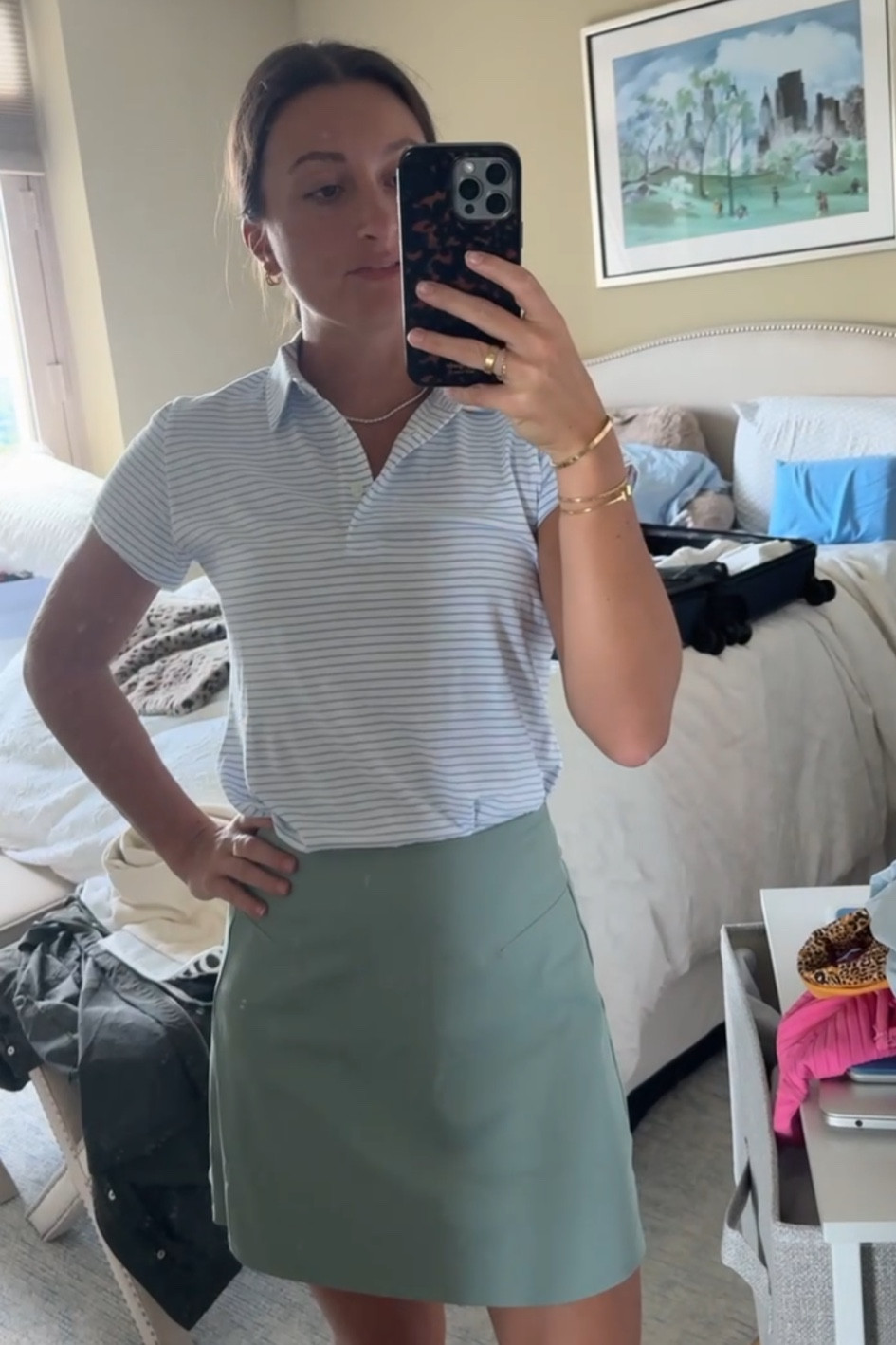 summer golf outfit 💚🩵🤍

#LTKSeasonal #LTKActive #LTKStyleTip