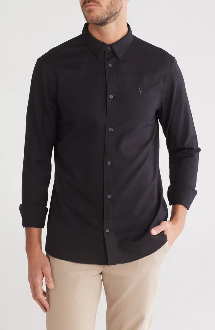 Azur Long Sleeve Cotton Button-Up Shirt | Nordstrom Rack