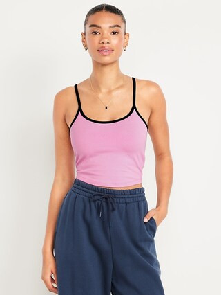 Tipped Jersey Brami Top | Old Navy | Old Navy (US)