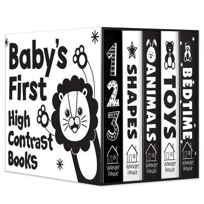 Baby's First High-Contrast Books Boxed Set [Box Set of 5] - Age Group: 0+ / Black and White Tummy Time Books /Illustrated Board Book for | Target