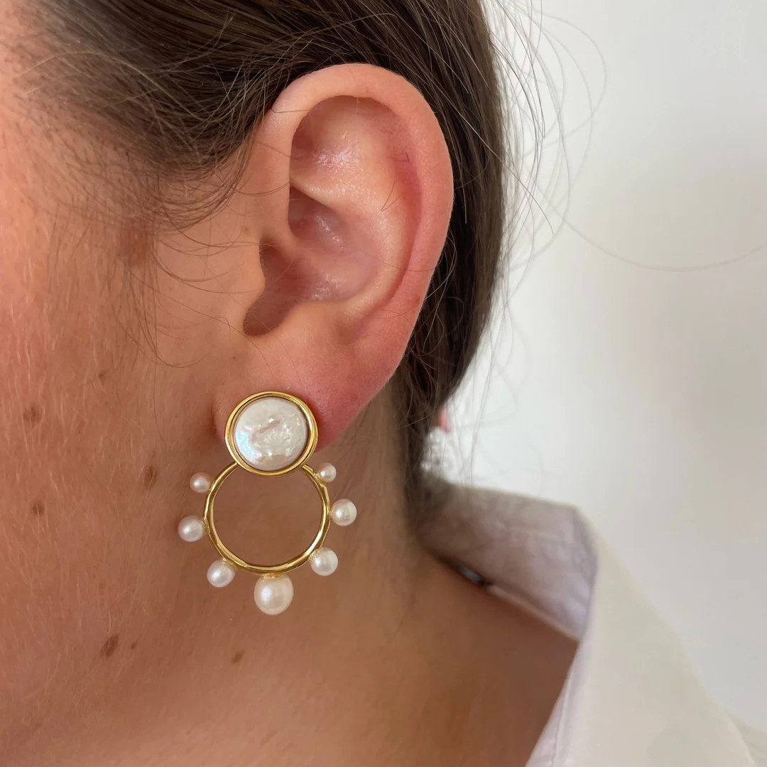 Mousey Studs White Gold | Mignonne Gavigan