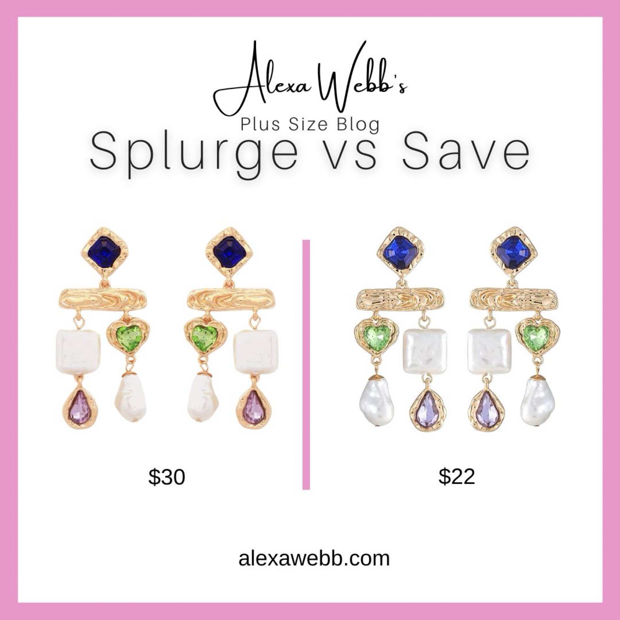 Colorful Stone and Pearls Dangle Earrings: Splurge Vs Save #plussize Alexa Webb

#LTKStyleTip #LTKFindsUnder50 #LTKPlusSize