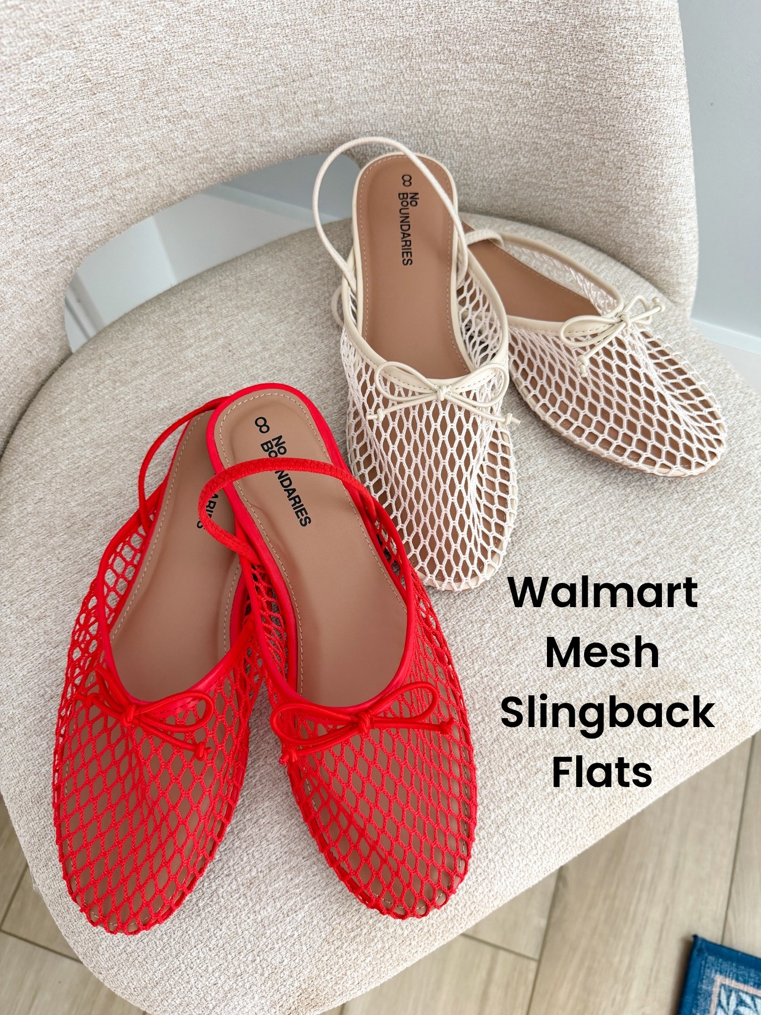 These Walmart mesh slingback flats are hands down one of my favorite shoe finds of the season! 😍

The designer-inspired mesh detail, sweet bow accent, and comfortable slingback design make them look so much more expensive than they are. I grabbed both the red and neutral because I couldn’t choose just one!

❤️ The red is perfect for adding a fun pop of color to summer outfits, patriotic looks, and game day style.
🤍 The neutral goes with absolutely everything and is such a chic everyday option.

✨ Comfortable fit
✨ Lightweight and breathable
✨ Trendy mesh design
✨ Designer-inspired look for less
✨ Easy to dress up or down

These are the kind of shoes that instantly make an outfit look more polished while still being comfortable enough to wear all day. Walmart fashion is seriously winning lately!

Which color would you choose: red or neutral? 👇

#WalmartFashion #WalmartFinds #WalmartShoes #MeshFlats #SlingbackFlats #WalmartStyle #AffordableFashion #ShoeFinds #SummerShoes #DesignerInspired #FashionFinds #RedFlats #NeutralStyle #EverydayStyle #AffordableStyle #WomensFashion #OOTD #FashionOnABudget #SummerFashion #TrendingShoes #WalmartNewArrivals #CuteShoes #StyleInspiration #FashionDeals #BudgetFriendlyFashion

#LTKootd #LTKPetite