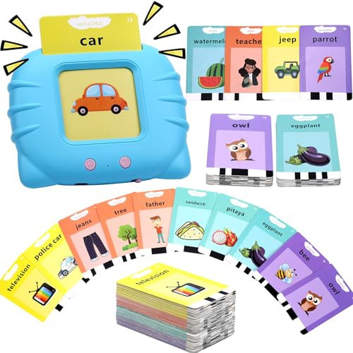 Toddler Toys Learning Talking Flash Cards Montessori Toys for Toddlers 1 2 3 4 Year Old Boy Girl Gift,Autism Sensory Toys Speak and Spell Pocket Speech Therapy Toys 224 Sight Words | Amazon (US)